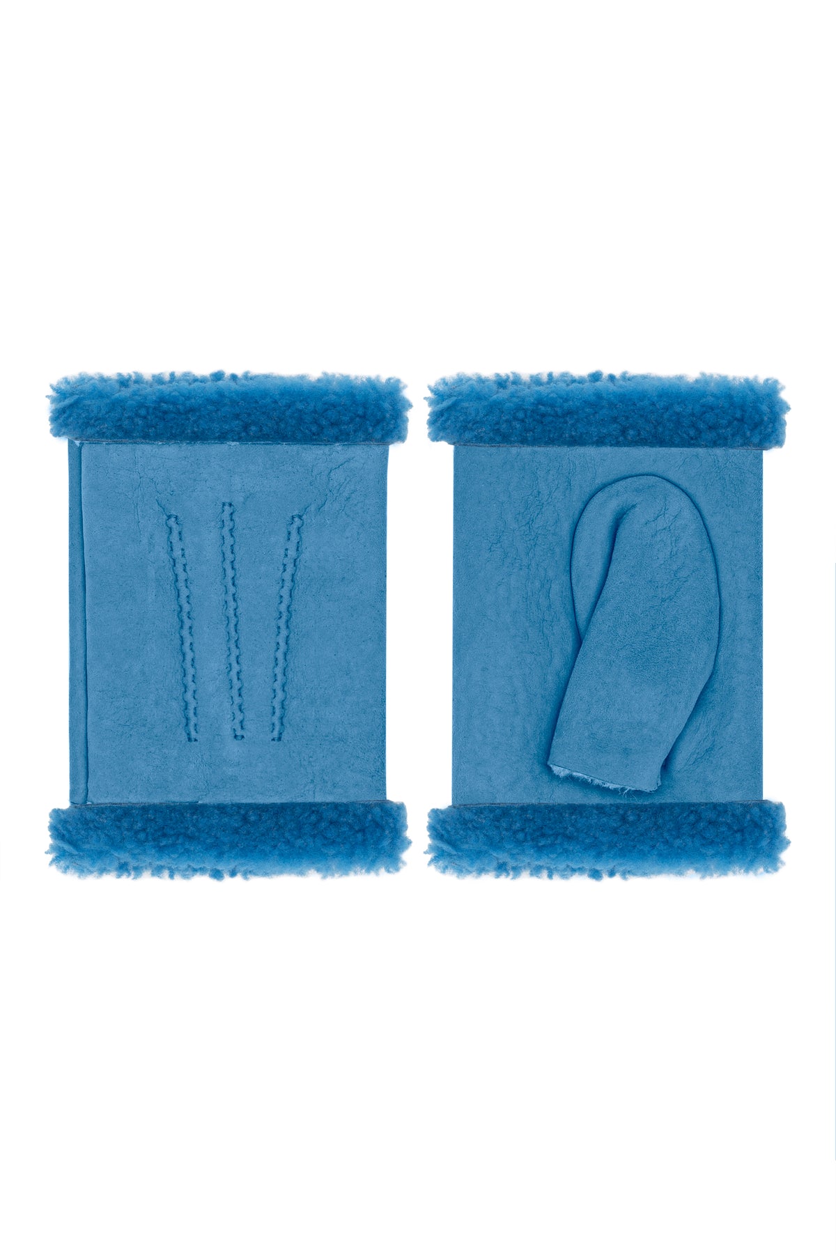 Women's Fingerless Shearling Gloves - Denver