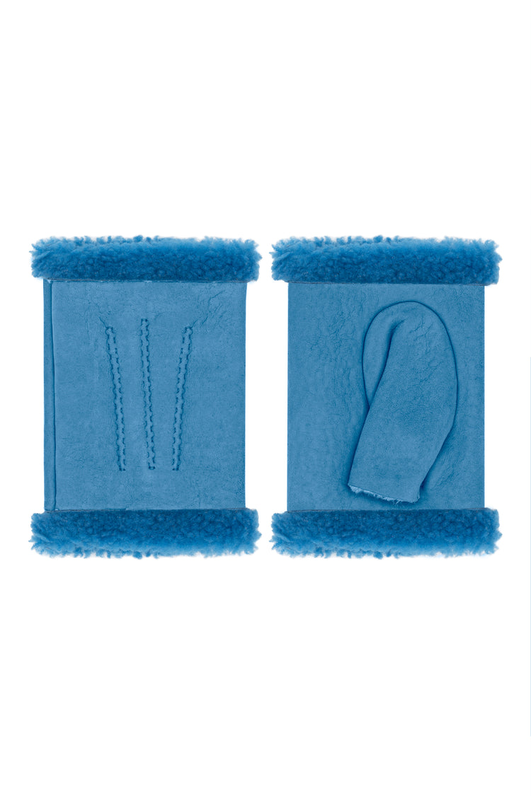 Women's Fingerless Shearling Gloves - Denver