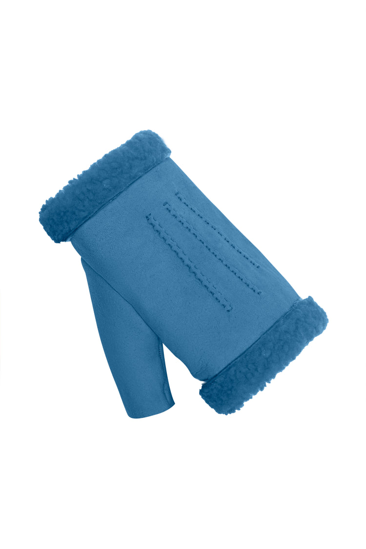 Women's Fingerless Shearling Gloves - Denver