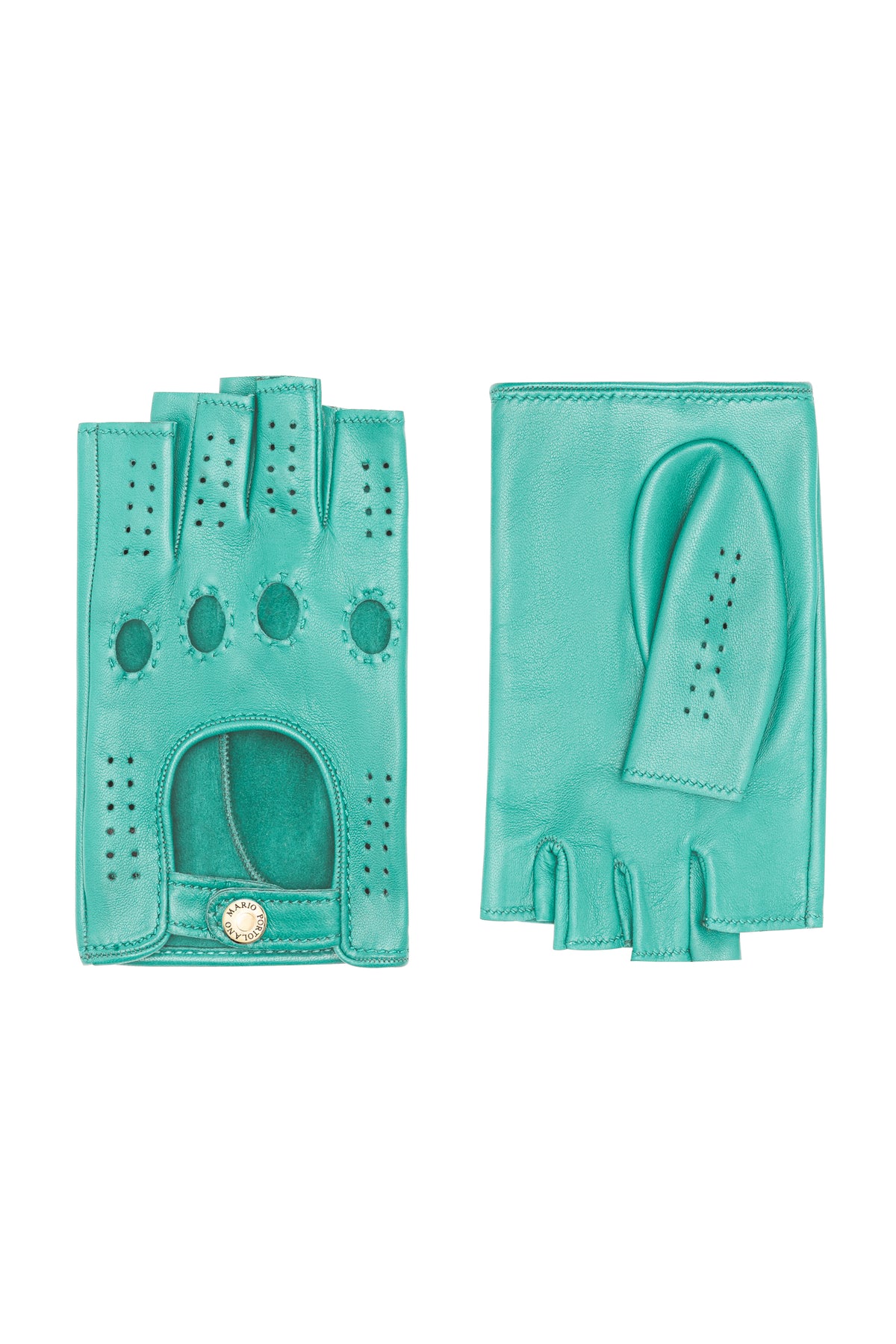 Women's Fingerless Gloves - Light Blue