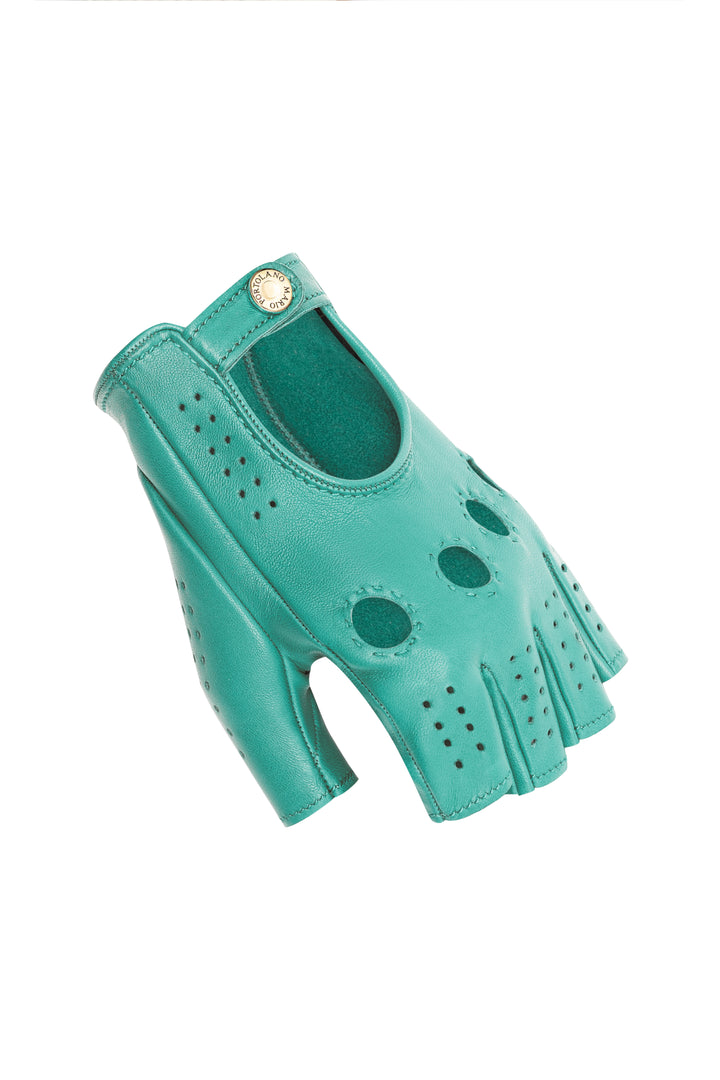 Guanti donna finger-less - Celeste